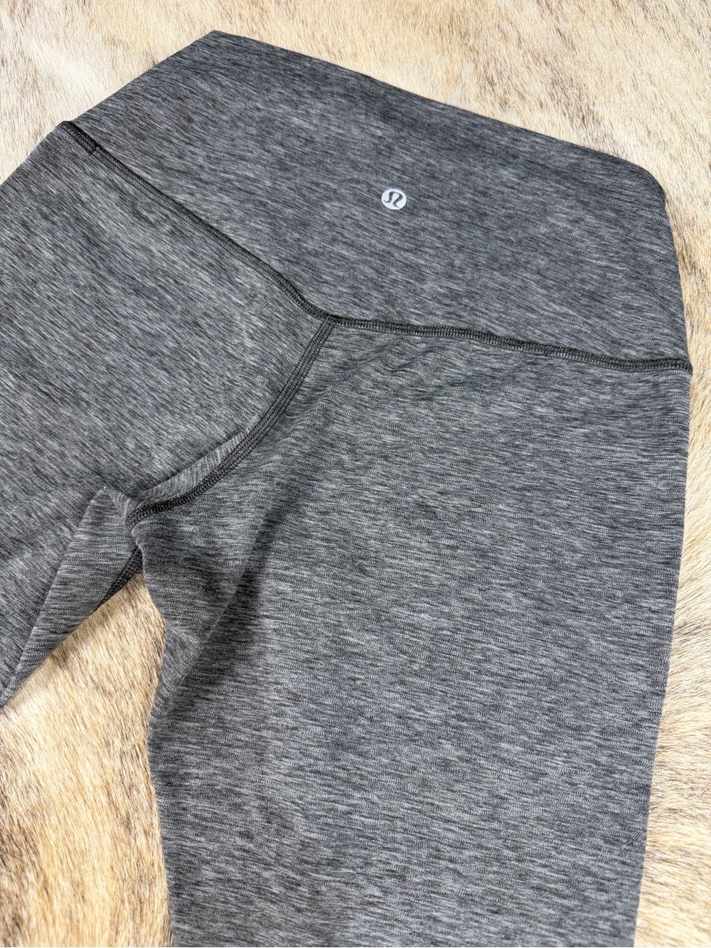 Lululemon Heathered Gray Wunder Under Style Leggings Size 6
